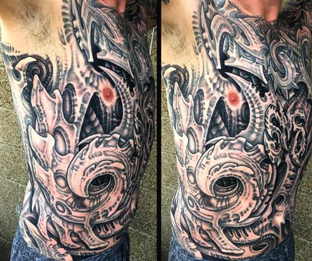 Tattoos - BIOMECH RIBS - 144993